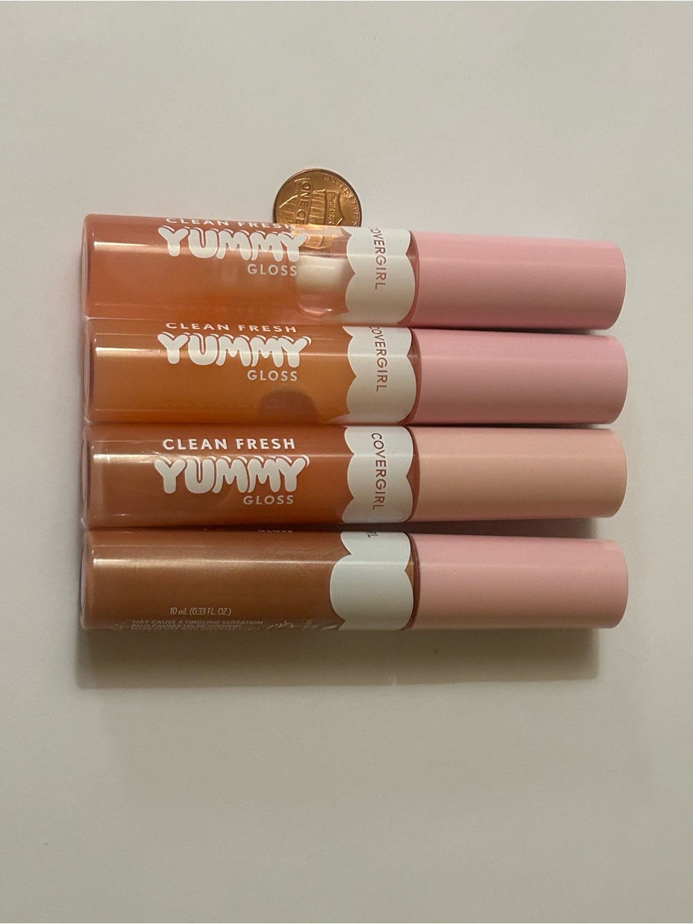 3/30$ 🍑 COVERGIRL Yummy Gloss Trio — Nude to Soft Pink Shades